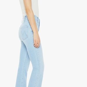 NWT Mother Hustler Ankle Fray in Ball's In Your Court High-Rise Flare Jeans 26